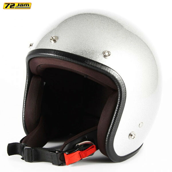 72JAM Helmet JPF-4 JP MONO HELMET シルバーフレーク FREEサイズ(57-60cm未満)