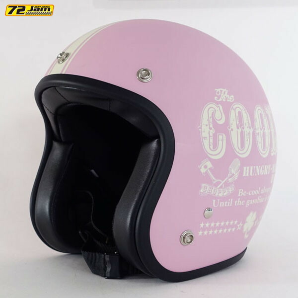 72JAM Helmet HM-04M COOLS HUNGRY MAN マットピンク Sサイズ(55-57cm未満)
