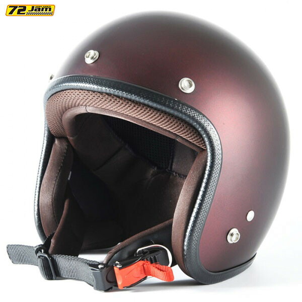72JAM Helmet JP-07L TWILIGHT メタリックブラックベース キャンディーレッド マット仕上げ XLサイズ(60-62cm未満)