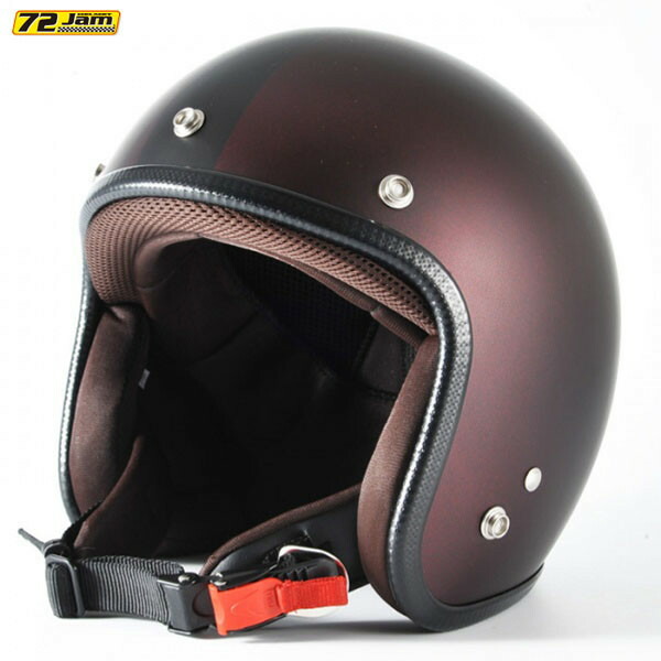 72JAM Helmet JP-10L TWILIGHT＋ メタリックブラックベース キャンディーレッド マット仕上げ XLサイズ(60-62cm未満)