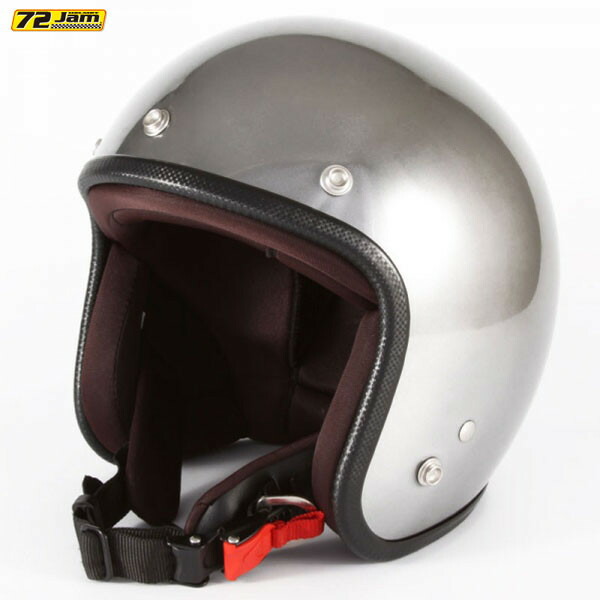 72JAM Helmet WEB-02 IRON BALL エフェクトシルバーベース グロス仕上げ FREEサイズ(57-60cm未満)画像