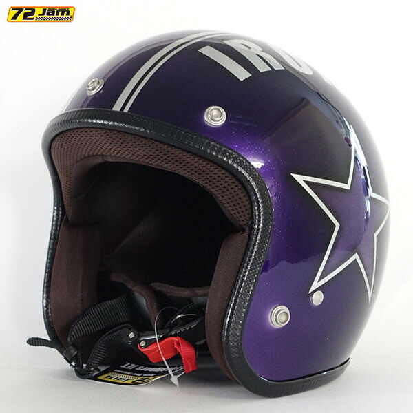 72JAM Helmet IP-3006 アイアンスター パープル Sサイズ(55-57cm未満)|二輪用品店 MOTOSTYLE 店