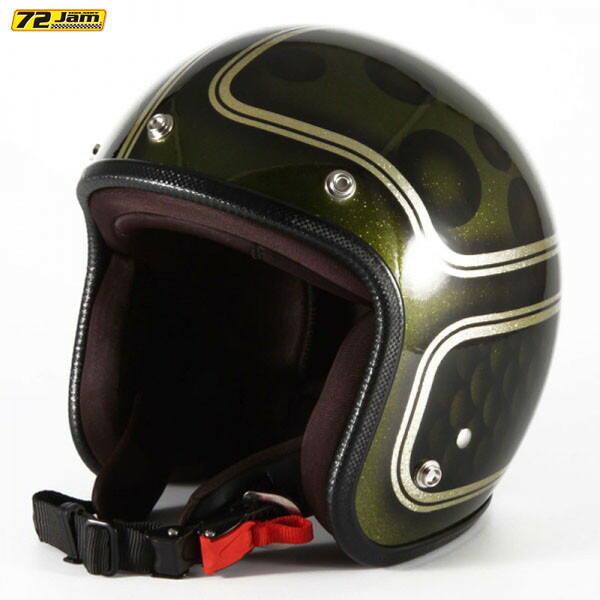 72JAM Helmet VNT-07 JUGGLER GREEN グリーン シルバーフレークベース グロス仕上げ FREEサイズ(57-60cm未満)|二輪用品店 MOTOSTYLE 店