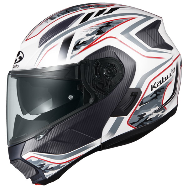 OGK KABUTO RYUKI ENERGY（リュウキ エナジー） システムヘルメット【ホワイトレッド M（57-58cm）サイズ】 システムヘルメット｜二輪用品店 MOTOSTYLE 店