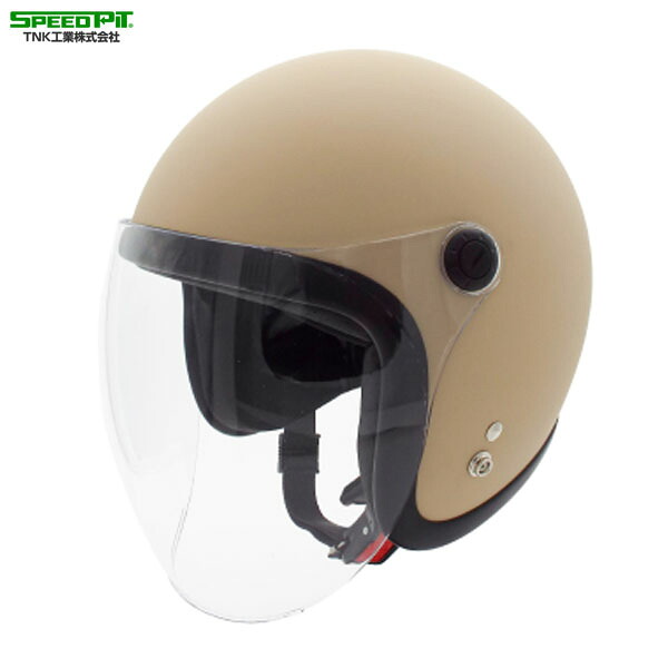 TNK工業 JL-65SR シールド一体スモールジェット マットベージュ フリー(58-59cm)