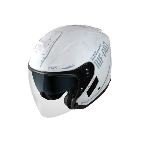 WINS(ウインズ) G-FORCE SS JET STEALTH typeC 05 イビサホワイト ジェットヘルメット スモールシェル|二輪用品店 MOTOSTYLE 店