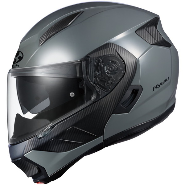 OGKカブト RYUKI 【ミディアムグレー XL（61-62cm）サイズ】 リュウキ システムヘルメット