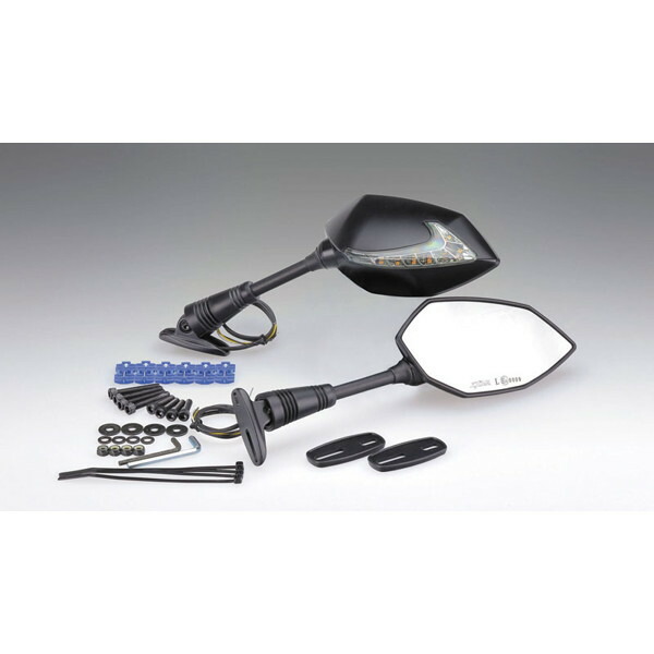 キジマ（KIJIMA） 203-8077 TECH06 カウルマウントミラー with シーケンシャルウインカー 左右SET 17,622円
