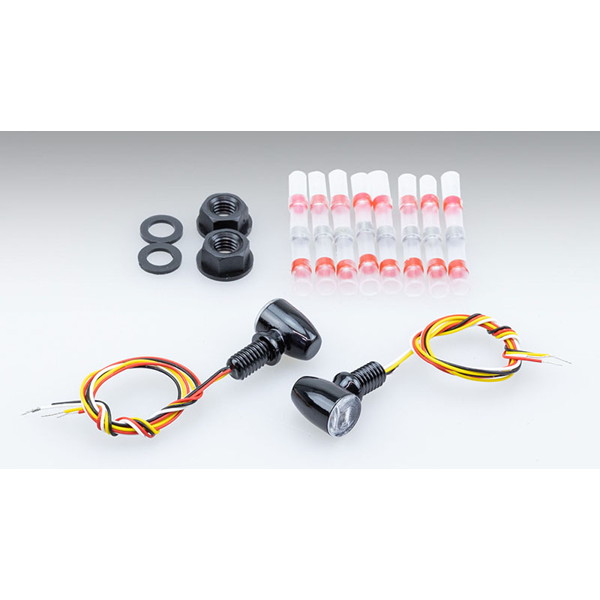 キジマ（KIJIMA）219-5202 ウインカー＆テールランプ Nano3 ブレットスタイルコンビランプ アンバー2.1W・レッド0.5W/1.9W 2個