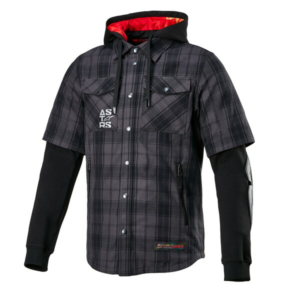 アルパインスターズ MO.ST.EQ TARTAN SHIRT モーステック タータンシャツ (9610 TAR GRAY BLACK) 4300424