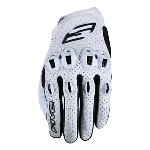 FIVE STUNT EVO2 LEATHER スタント エボ2 レザー グローブ (WHITE) 1032055201｜二輪用品店 MOTOSTYLE 店