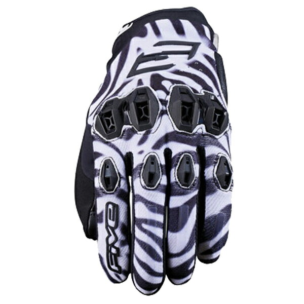 FIVE STUNT EVO2 WOMAN スタント エボ2 レディース グローブ (ZEBRA BLACK WHITE) 1032101301