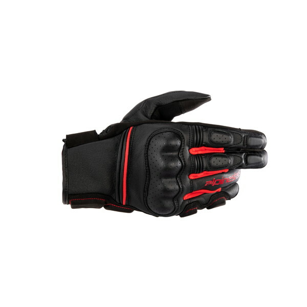 アルパインスターズ PHENOM LEATHER GLOVE フェノム レザー グローブ (1303 BLACK BRIGHT RED) 3501723｜二輪用品店 MOTOSTYLE 店