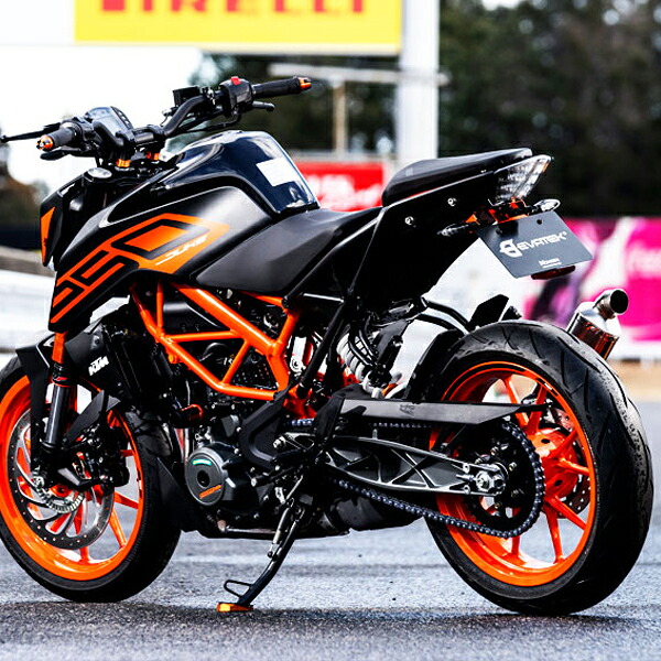 EVATEK（エヴァテック） EVT-5500 フェンダーレスキット DUKE390/250/125 17- ハードレッド