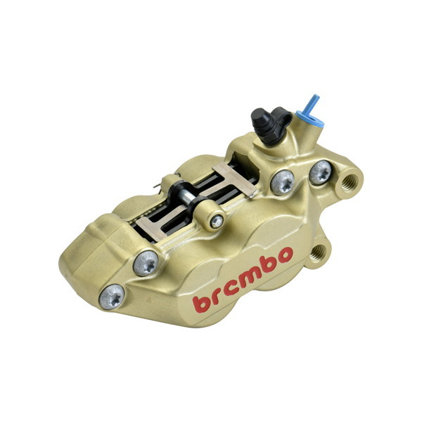 brembo（ブレンボ）アキシャル 4Pキャリパー 右 P4.30/34 CALIPER GOLD with RED LOGO 20.5165.84 正規品｜二輪用品店 MOTOSTYLE 店