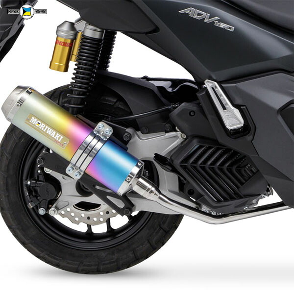 MORIWAKI (モリワキ) 01810-A31X3-01 ゼロ フルエキゾーストマフラー アノダイズドチタン ADV160 23|二輪用品店 MOTOSTYLE 店