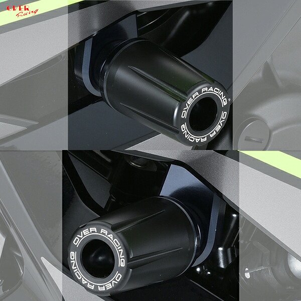 OVER Racing 59-722-01B Ninja400 18 レーシングスライダー ブラック｜二輪用品店 MOTOSTYLE 店