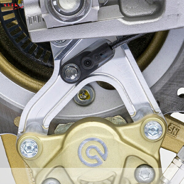 OVER Racing 83-021-21 リア キャリパーサポート ブレンボ2P(カニ)用 シルバー CBR250RR ABS