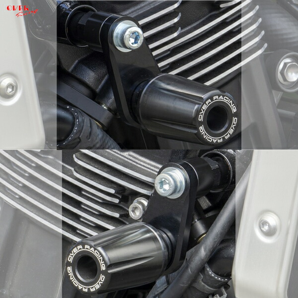 OVER Racing 59-711-01B Z900RS/Cafe 21- エンジンスライダー ブラック｜二輪用品店 MOTOSTYLE 店