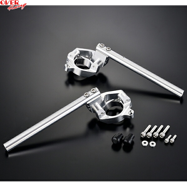 OVER Racing 55-871-11 スポーツライディング ハンドルキット シルバー Ninja H2 SX SE(22-)|二輪用品店 MOTOSTYLE 店