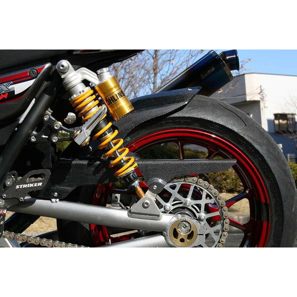 ストライカー（STRIKER） エアロデザイン SAD リアフェンダー 【カーボン ロング ノーマルS/A用 ZRX1200DAEG】 SAD-RF101C-L