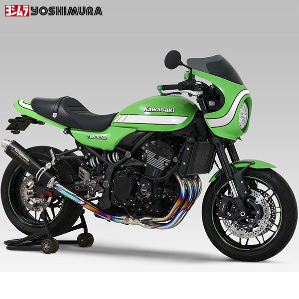 ヨシムラ (YOSHIMURA) 110-269F8220 Z900RS/CAFE 機械曲チタンサイクロン Duplex Shooter ファイヤースペック TM メタルマジックカバー