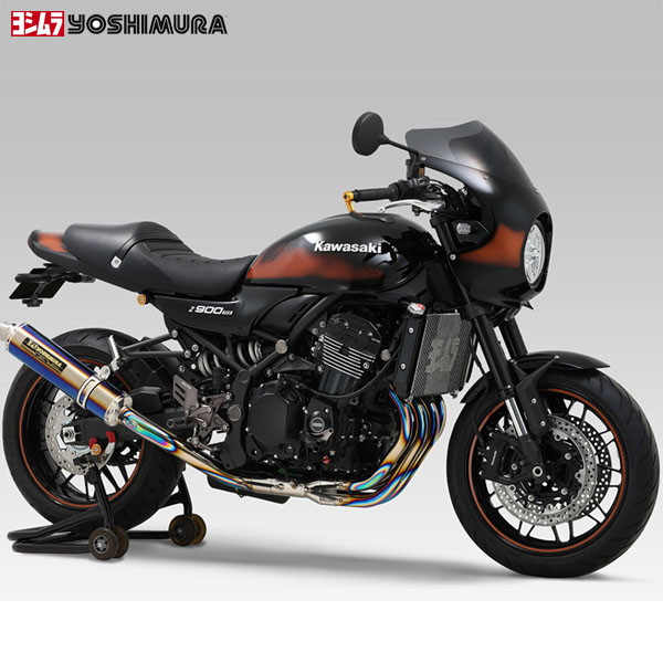 ヨシムラ (YOSHIMURA) 110-269F8280B Z900RS/CAFE 機械曲チタンサイクロン Duplex Shooter ファイヤースペック TTB チタンブルーカバー｜二輪用品店 MOTOSTYLE 店