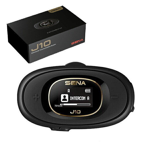 SENA（セナ）J10 ブラック バイク用 Bluetoothインターコム Bluetooth5.1 日本専用モデル J10-01