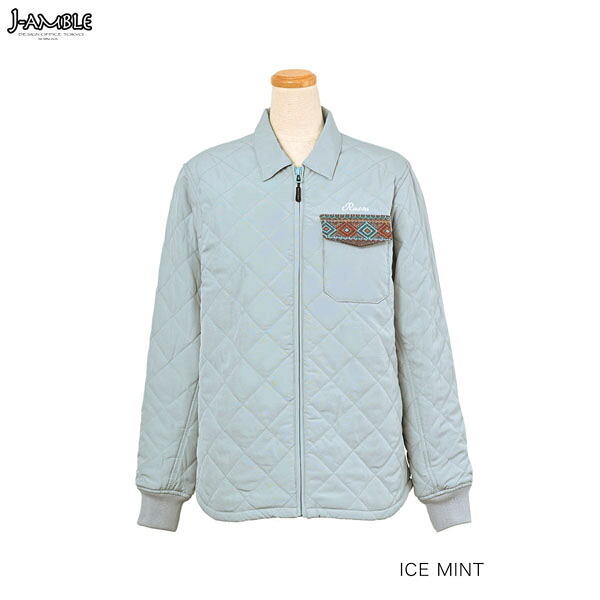 J-AMBLE ROJ-992 プロテクトキルティングシャツジャケット RossoStyleLab(レディース) ICE MINT|二輪用品店 MOTOSTYLE 店