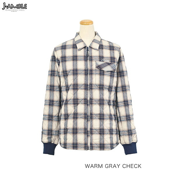 J-AMBLE ROJ-992 プロテクトキルティングシャツジャケット RossoStyleLab(レディース) WARM GRAY CHECK|二輪用品店 MOTOSTYLE 店