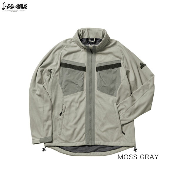 J-AMBLE UNJ136 ミルメッシュジャケット urbanism MOSS GRAY|二輪用品店 MOTOSTYLE 店