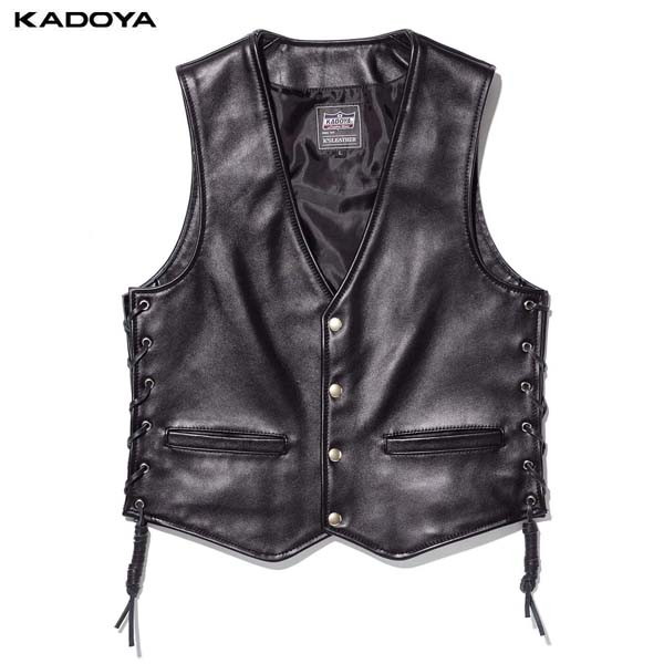 KADOYA レザー ベスト ＆ 2way ライダース 黒 3L おまとめ KADOYA レザー ベスト ＆ 2way ライダース 黒 3L おまとめ