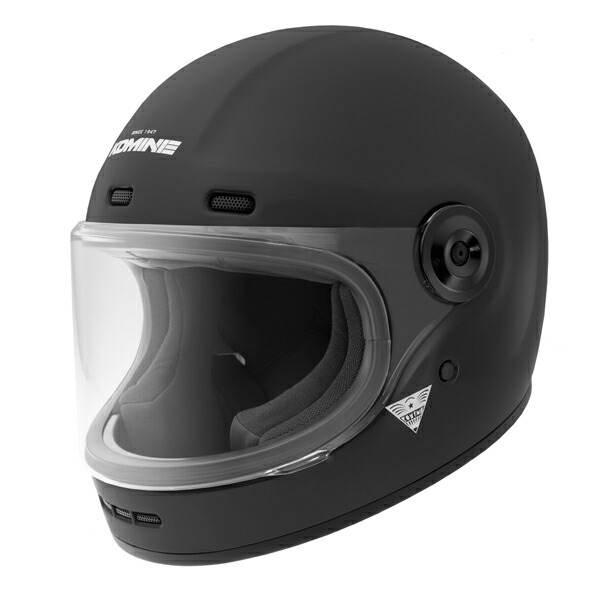 コミネ HK-190 ネオレトロフルフェイスヘルメット Mat-Black|二輪用品店 MOTOSTYLE 店