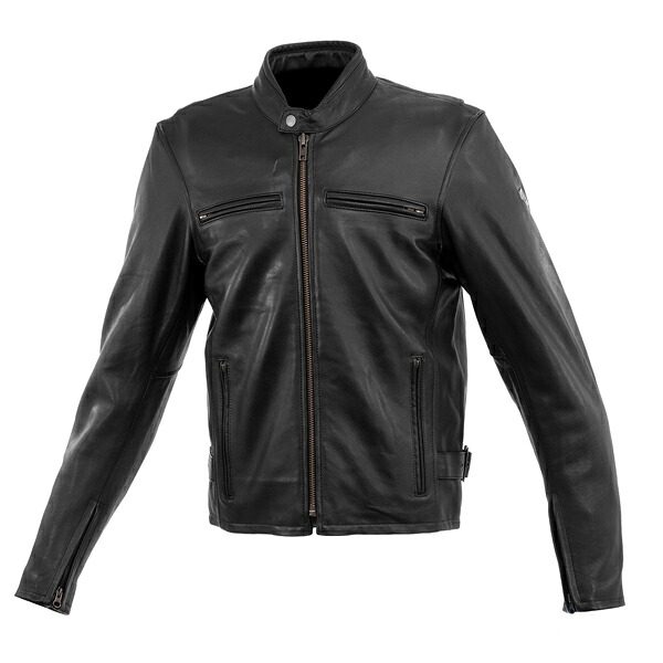 コミネ LJ-5343 シングルライダースレザージャケット Black