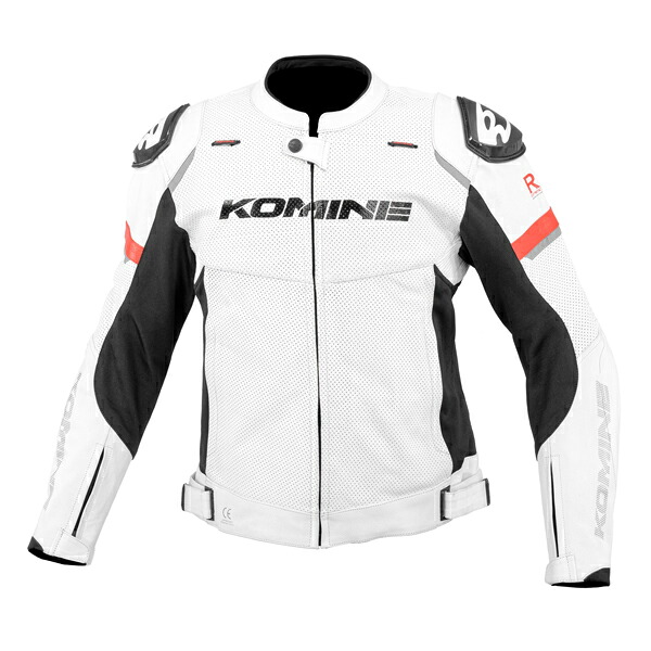 コミネ LJ-539 Rスペックスポーツレザージャケット White