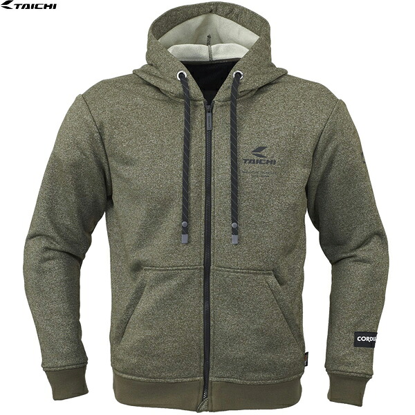 RSタイチ RSJ352 コーデュラ フーディ DARK KHAKI｜二輪用品店 MOTOSTYLE 店