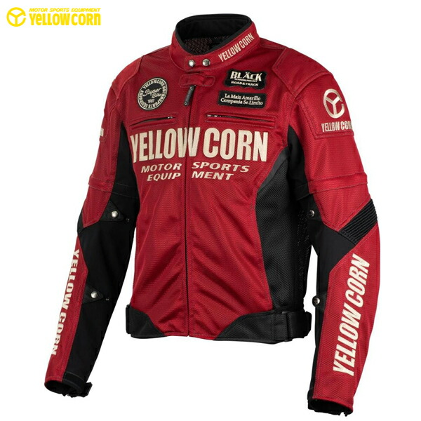 YELLOW CORN メッシュバイクジャケット Mサイズ BK/GM YELLOW CORN メッシュバイクジャケット Mサイズ BK/GM YELLOW