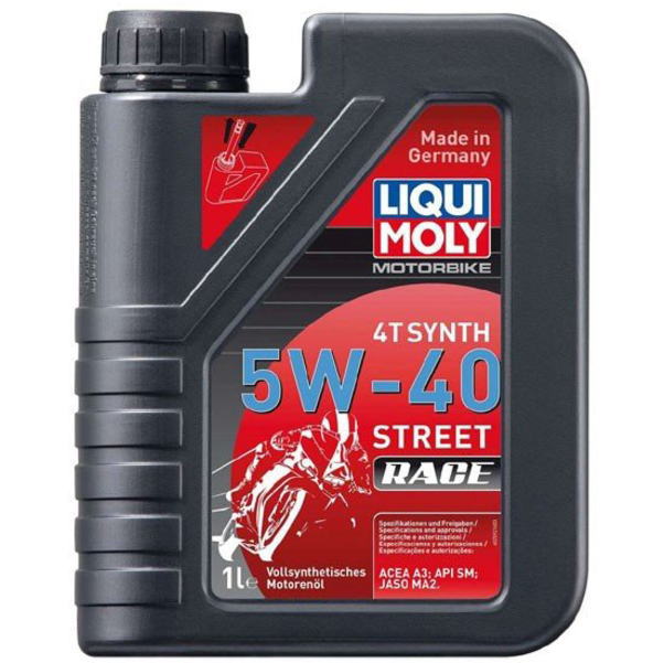 リキモリ 3本セット LIQUI MOLY 1750 エンジンオイル MOTORBIKE 4T SYNTH 5W-40 STREET RACE BMW  S1000RR R1250GS 等 rikimori 1リットル×3本 【82%OFF!】