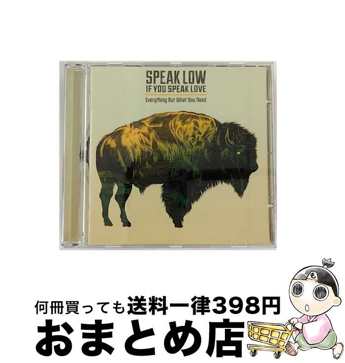 【中古】 Speak Low If You Speak Love / Everything But What You Need / Speak Low If You Speak Love / Pure Noise [CD]【宅配便出荷】