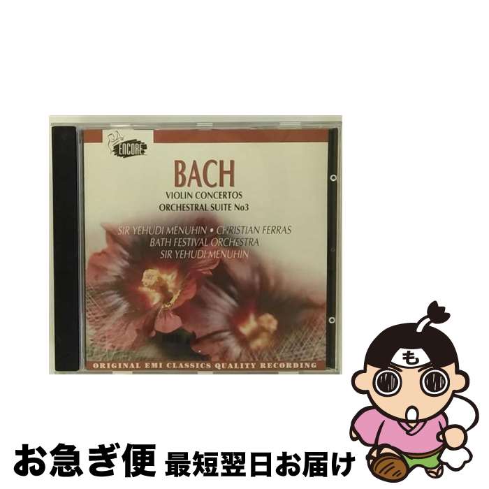 【中古】 Violin Concertos / Orchestral Suite 3 / Bach, Menuhn, Bath Festival Orchestra / Capitol [CD]【ネコポス発送】