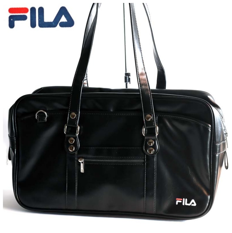 ラッピング無料 学園袋 学徒れ かっこ好いたらしい Fila合皮スクールバッグ 合皮 咎人 スクールバッグ 合皮 サブバッグ Fila フィラ 中学校生 高等学校生 娘子 スクバ 通学 小僧 黒色 手提げバッグ スクール ガール 子息 学校 学校バッグ スーベニア 生れ日にち引き出物