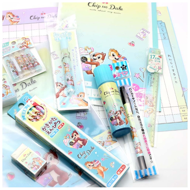 チップ デール 女の子向け お道具箱セット かわいい 文具セット 入学祝い 小学生 文房具 小学1年生 おしゃれ セット 入学準備 女の子 ディズニー