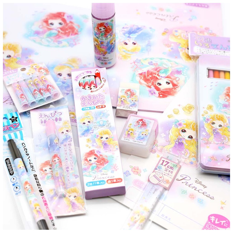 ディズニープリンセス 文具セット Disney 小学1年生 文房具 セット 小学生 入学祝い ディズニーグッズ かわいい 女の子 おしゃれ 入学準備 お道具箱セット