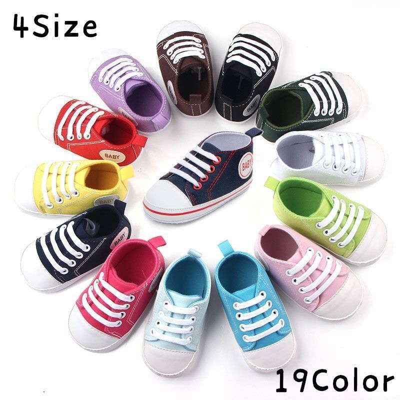 楽天市場 送料無料 ファーストシューズ ベビーシューズ ルームシューズ スニーカー 赤ちゃん 靴 室内用 室内履き 滑り止め付き 英字 カジュアル 女の子 男の子 ベビー Motto Motto