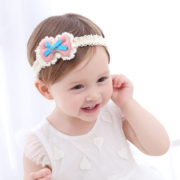 良好品 送料無料 ヘアバンド カチューシャ ヘッドアクセサリー ヘッドドレス ベビー 赤ちゃん リボン 王冠チャーム レース 伸縮 ストレッチ 伸びる おしゃれ かわいい カラバリ豊富 お祝い 出産祝い ギフト プレゼント 42cm ワイン ブルー ピンク ベー