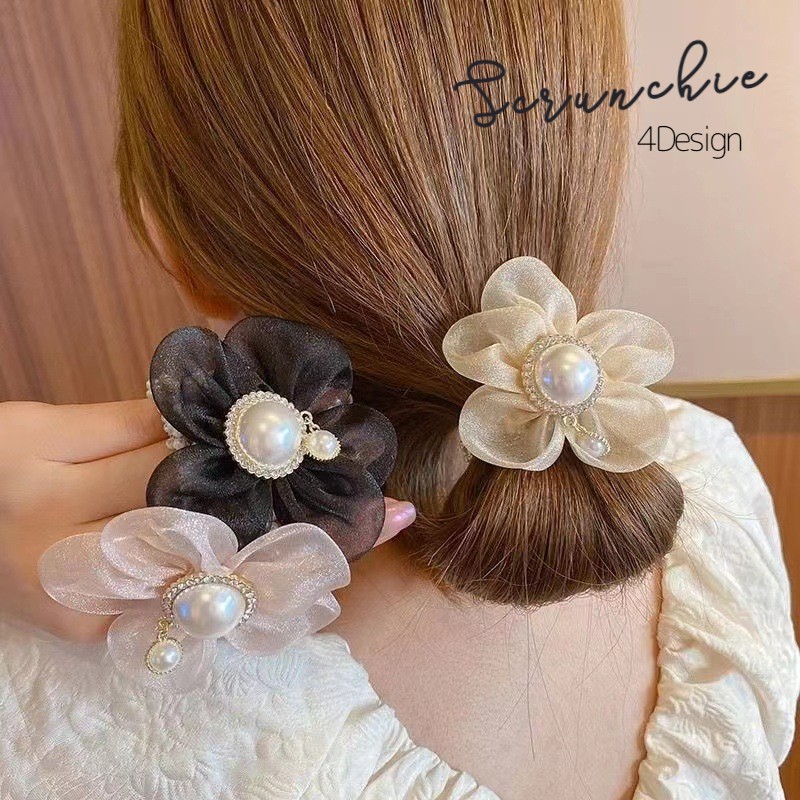 楽天市場】送料無料 シュシュ ヘアゴム リボン レディース ヘアアクセサリー 髪飾り 髪留め まとめ髪 ヘアアレンジ 花柄 フラワー シフォン 透け感  上品 カジュアル お出かけ デイリー 普段使い かわいい おしゃれ ファッション小物 雑貨 髪かざり 髪どめ 女 : motto-motto