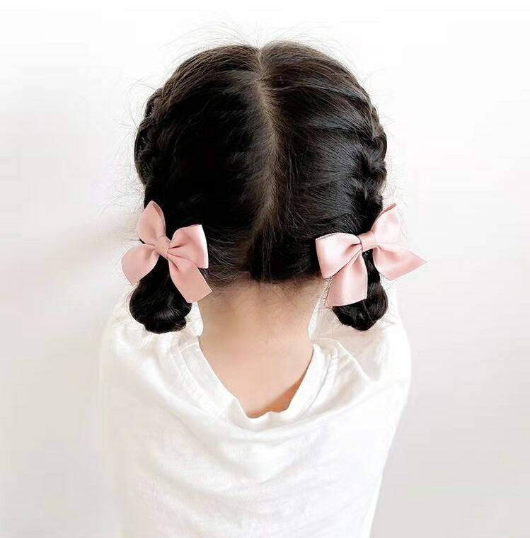 人気ショップが最安値挑戦 送料無料 ヘアクリップ 2個セット キッズ 子供 女の子 ヘアアクセサリー 髪飾り 髪留め リボン 無地 シンプル かわいい おしゃれ ヘアアレンジ まとめ髪 デイリー 普段使い お出かけ ガールズ くちばしクリップ ファッション小物 雑貨 ブラック