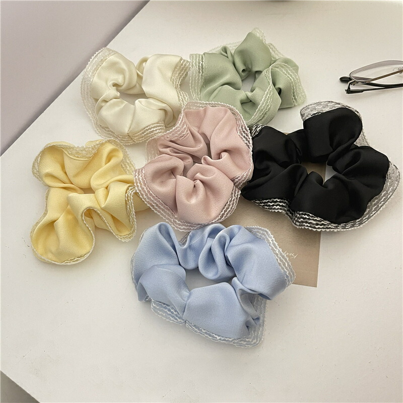 市場 送料無料 レディース ヘアアレンジ 髪留め シュシュ まとめ髪 ヘアアクセサリー 髪飾り シンプル ヘアゴム 無地