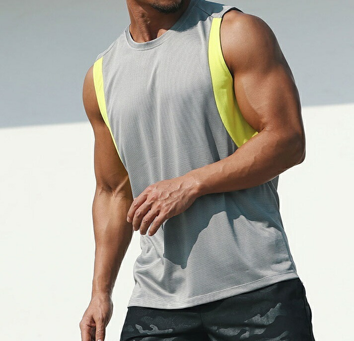 名入れ無料 送料無料 タンクトップ フィットネスウェア スポーツウェア メンズ 男性 トップス ノースリーブ 袖なし ラウンドネック メッシュ 通気性 大きいサイズあり かっこいい クール お洒落 ランニング ジム スポーツ 運動 ワークアウト 紳士 The Goodstuff Lt
