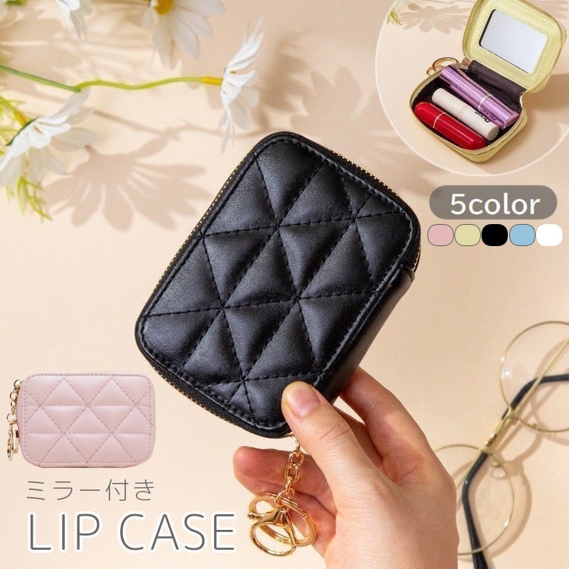 バレンシアガ　ピンク　ミラー　鏡　小物入れ　ポーチ LC 花柄 がま口ミラー付きBOX
